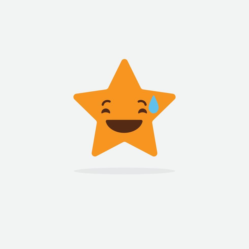 personaje de mascota estrella. logotipo de estrella. icono de estrella vector