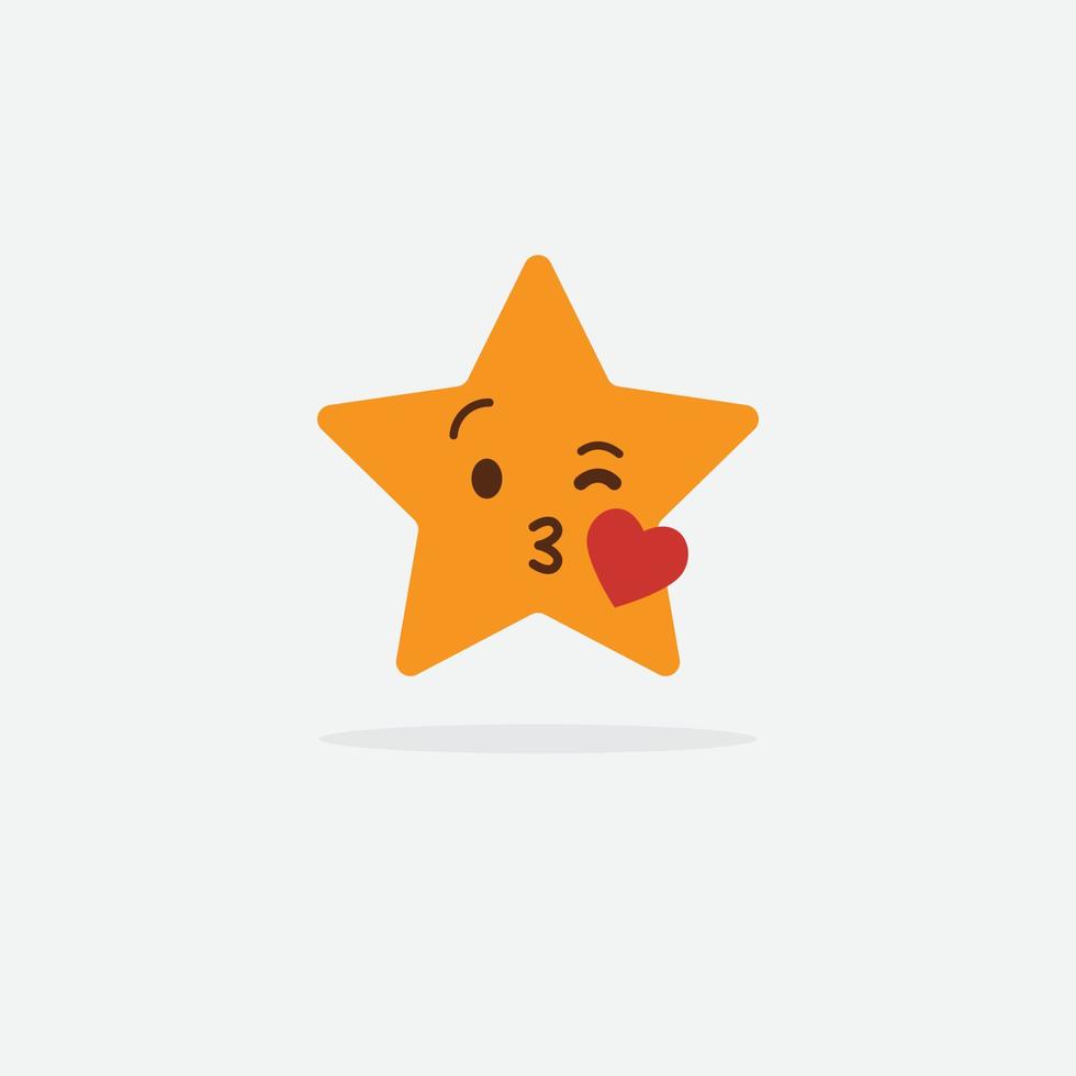 personaje de mascota estrella. logotipo de estrella. icono de estrella vector