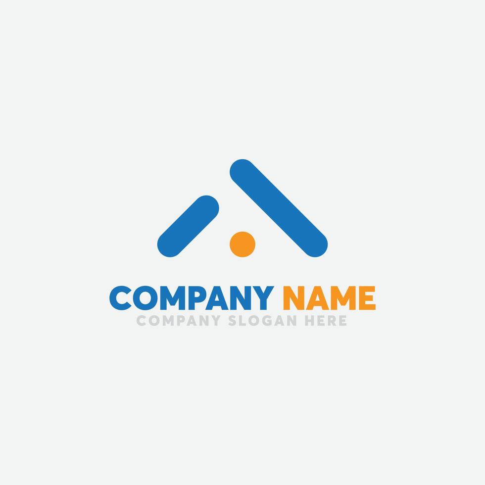 Simple A letter logo. Initial letter A logo vector design template
