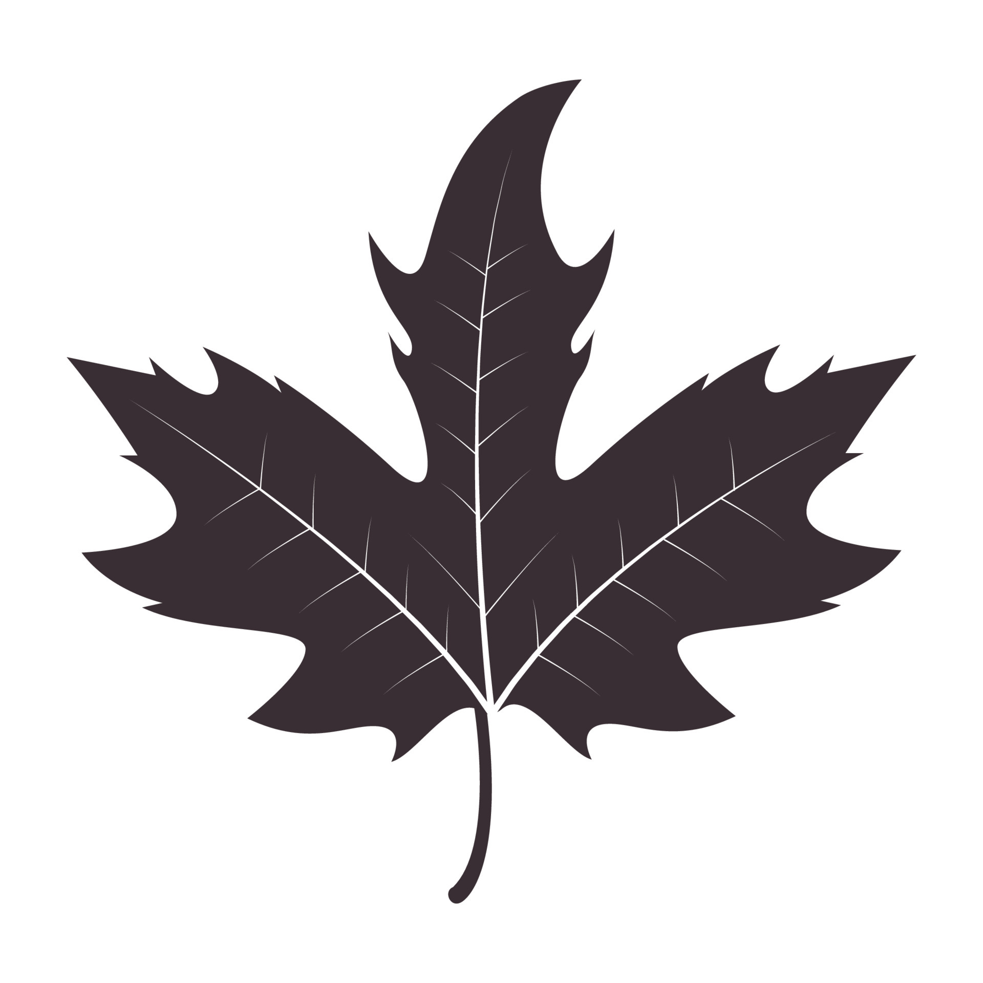 vintage simple maple leaf logo symbol vector icon illustration graphic ...