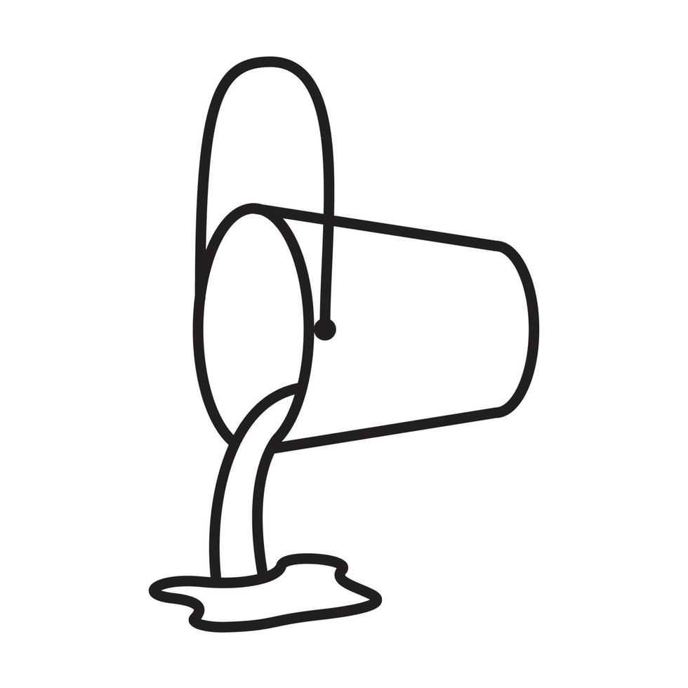 bucket pouring water lines logo symbol vector icon illustration graphic design 5726290 Vector