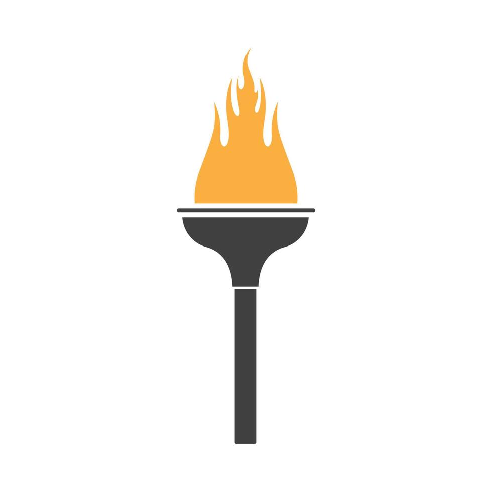 yard torch logo symbol vector icon illustration graphic design