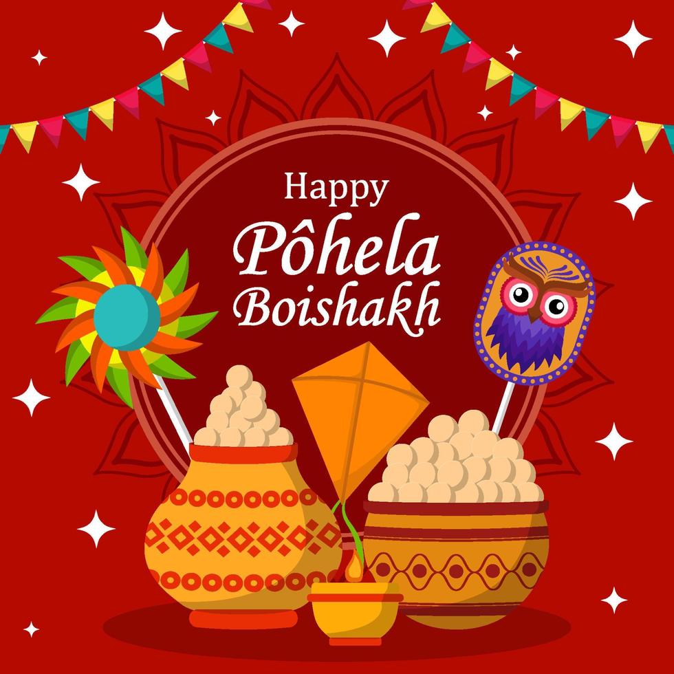 Pohela Boishakh Concept vector