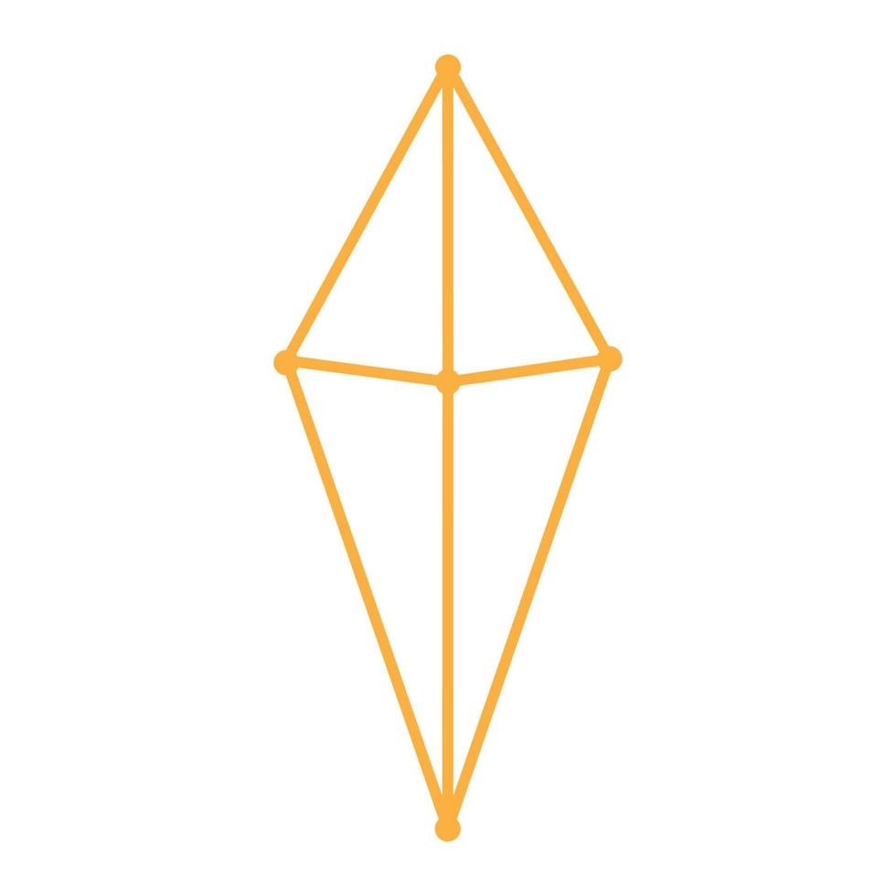 hipster líneas kite logotipo símbolo vector icono ilustración diseño gráfico