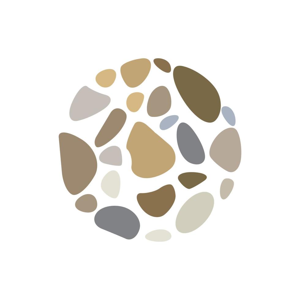 stone colorful art floor logo design vector graphic symbol icon illustration creative idea