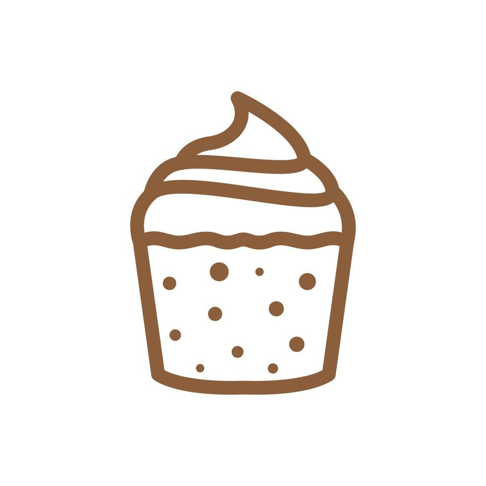 chocolate cake food simple logo design, vector graphic symbol icon illustration creative idea