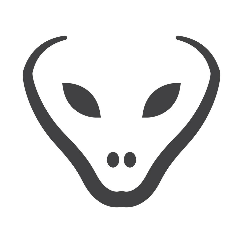 modern shape Cobra snake face logo symbol vector icon illustration graphic design
