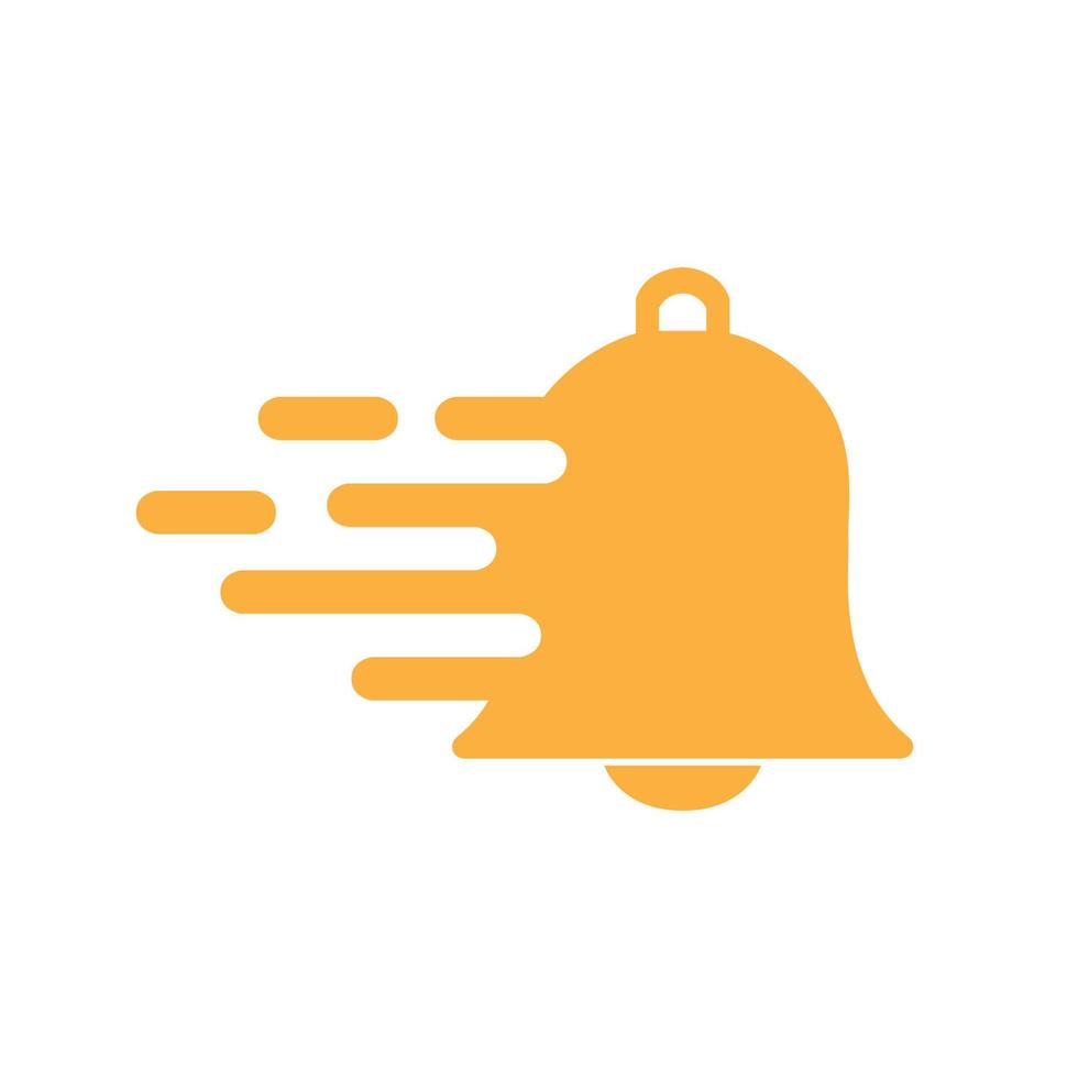 diseño de logotipo plano de campana rápida, símbolo gráfico vectorial icono ilustración idea creativa vector