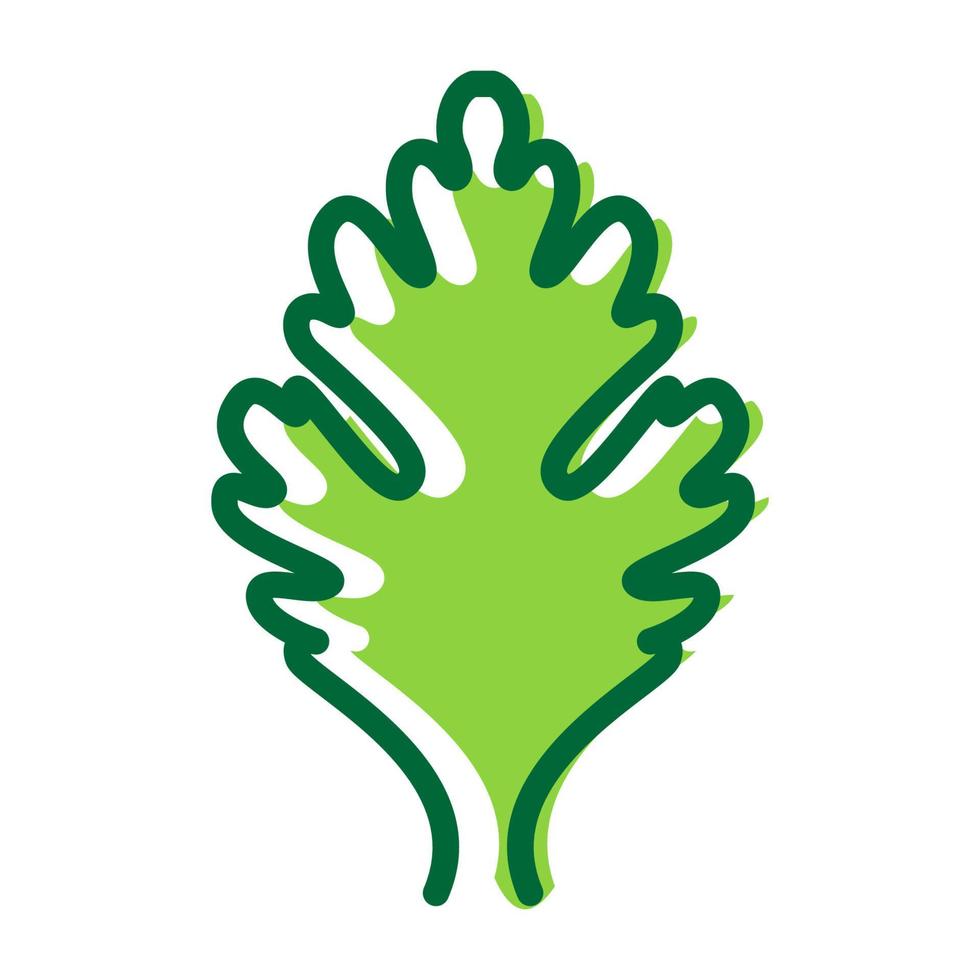 lines fresh abstract green celery leaf logo design vector icon symbol illustration