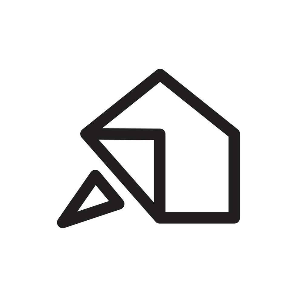 shape home with click cursor logo design, vector graphic symbol icon illustration creative idea