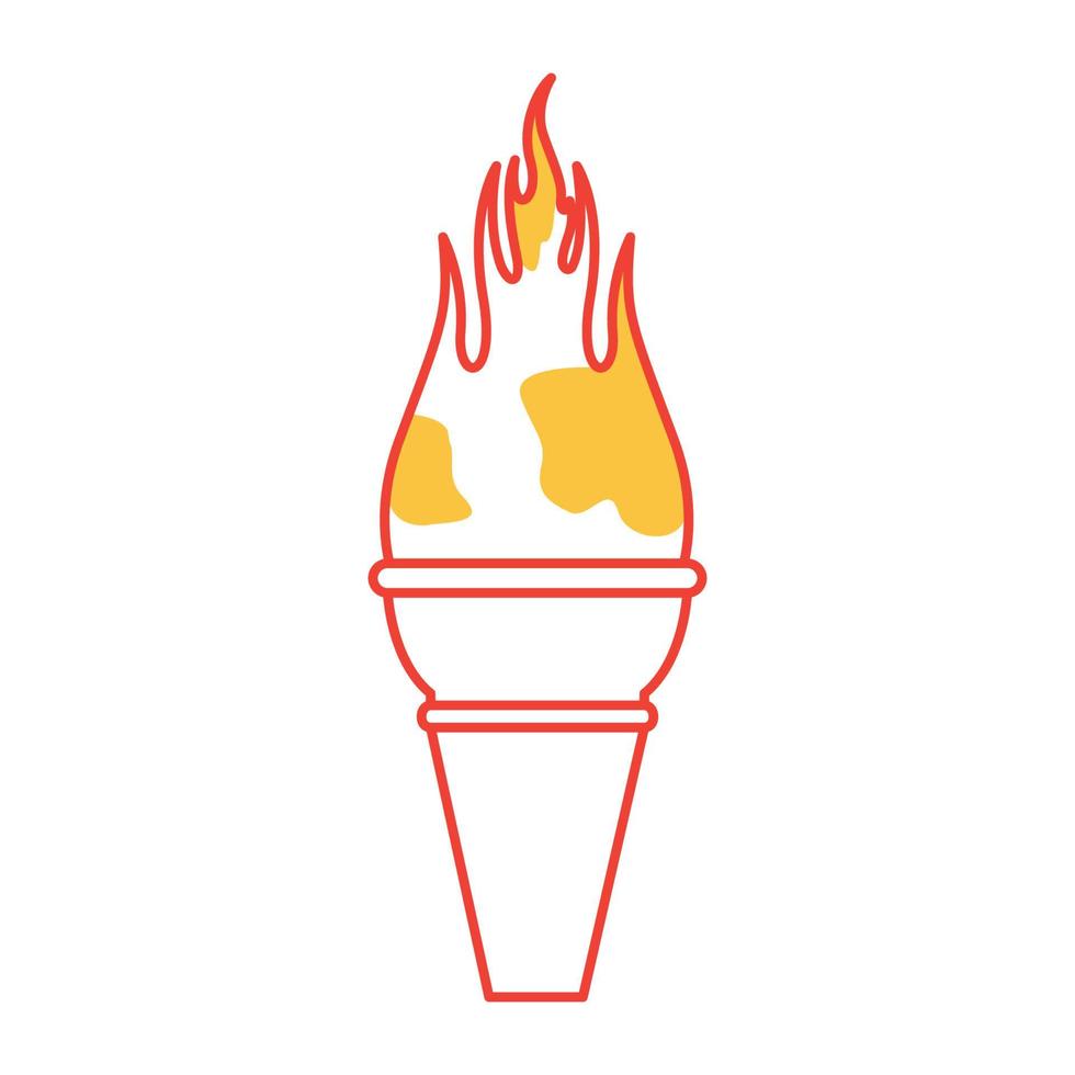 Helado caliente abstracto logotipo símbolo vector icono ilustración diseño gráfico