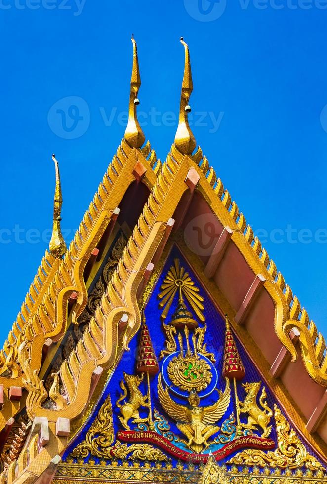 colorido wat don mueang phra arramluang templo budista bangkok tailandia. foto