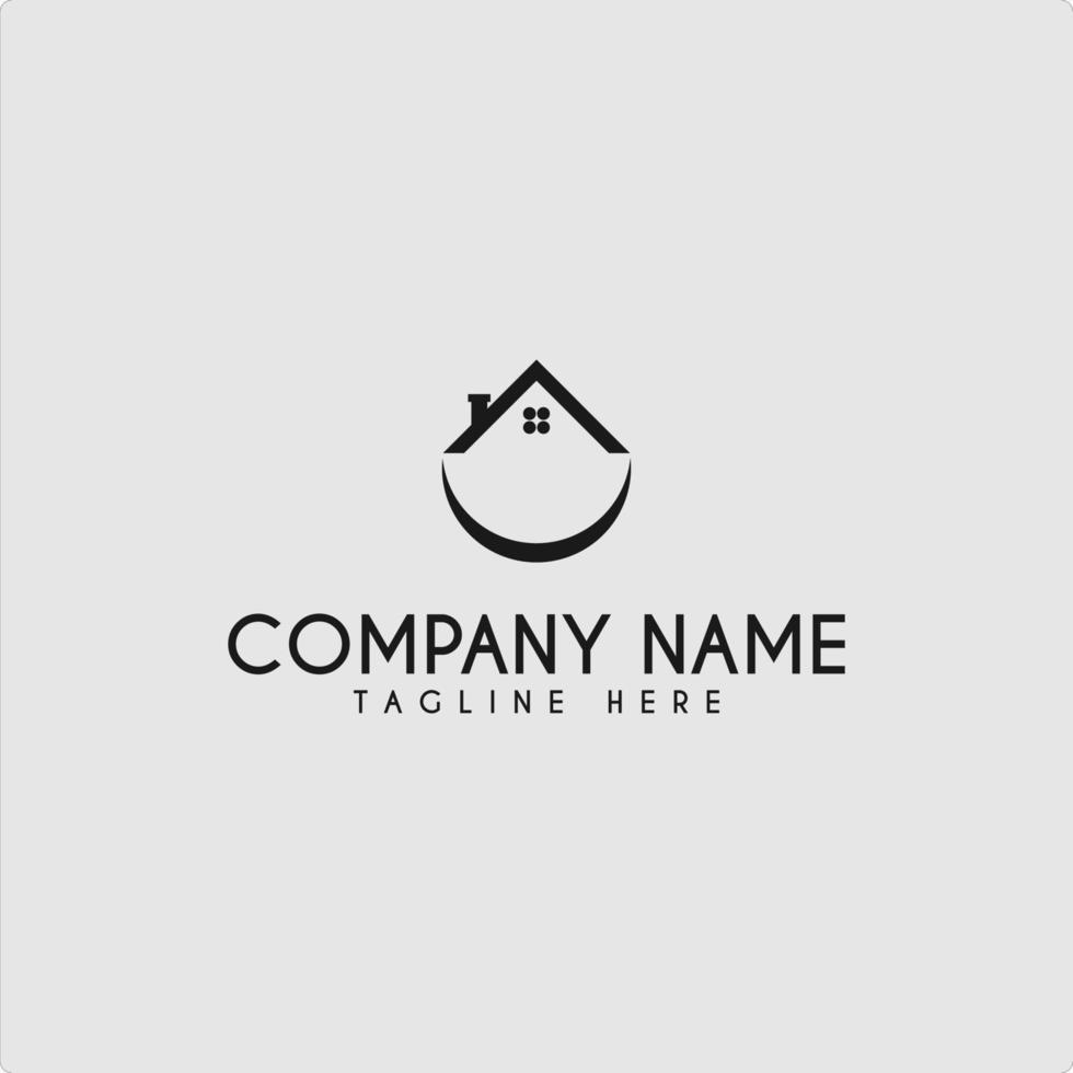 Smile Home Logo Design Template vector