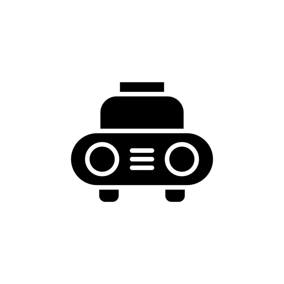 Cab, Taxi, Travel, Transportation Solid Icon Vector Illustration Logo Template. Suitable For Many Purposes.