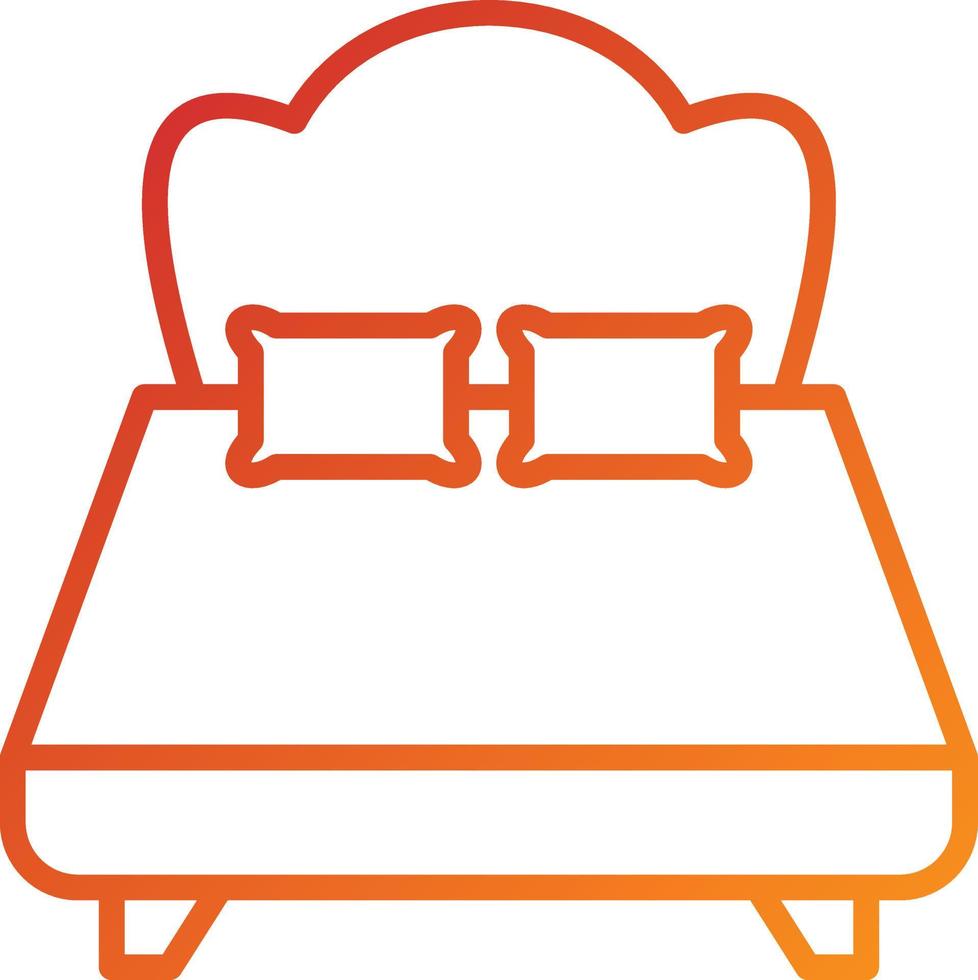 Double Bed Icon Style vector