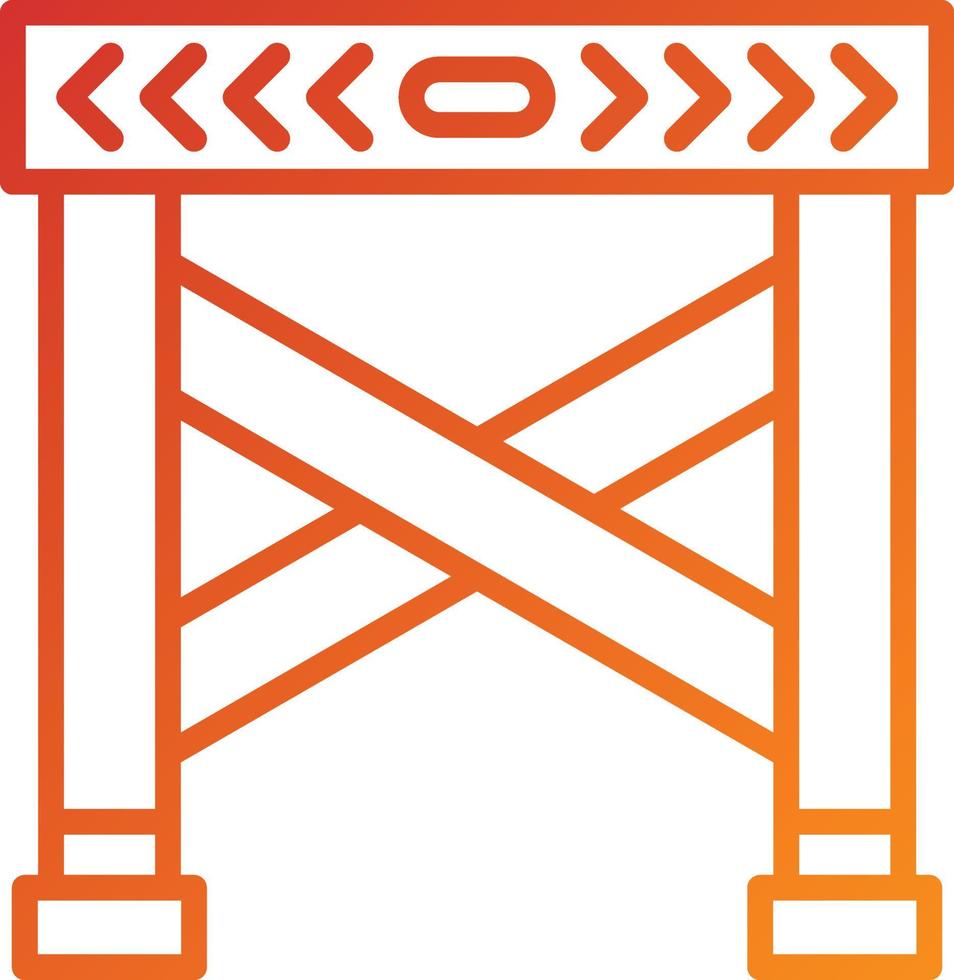 Police Line Gradient Style vector