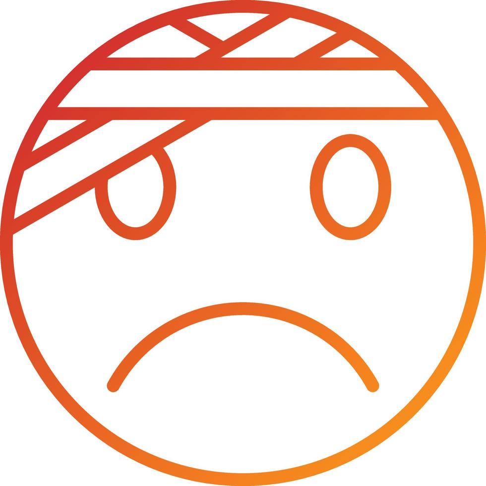 Injured Icon Style vector