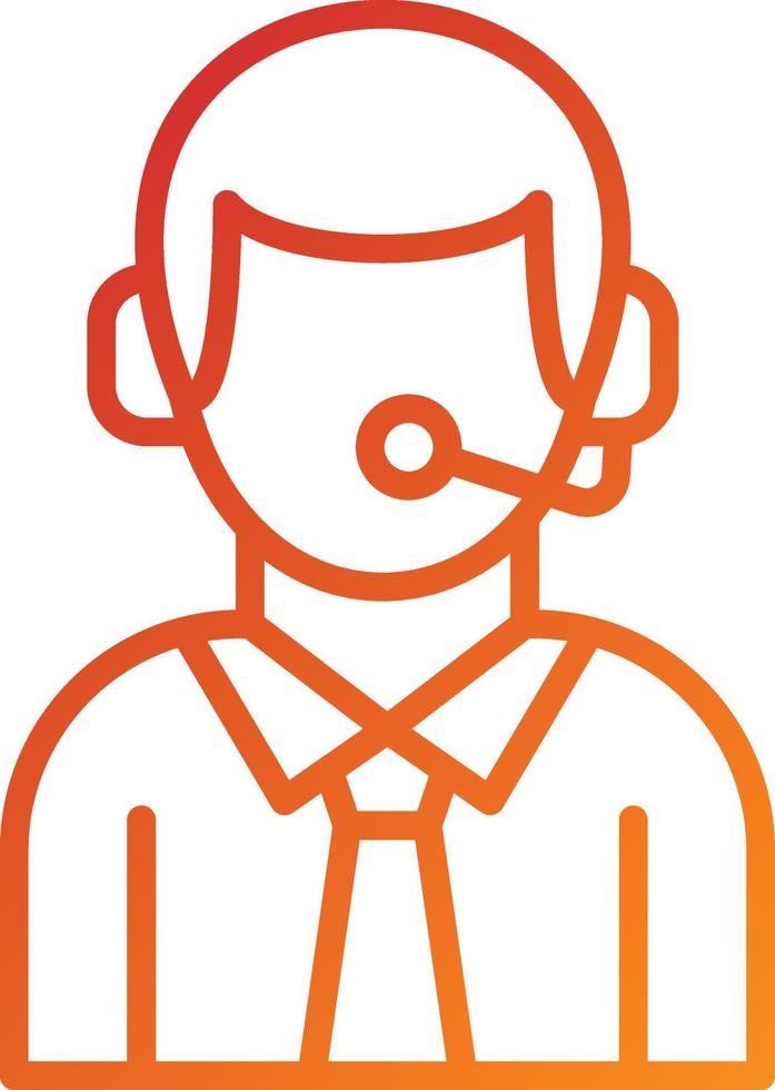 Telemarketer Icon Style vector