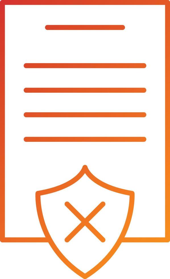 Rejected Icon Style vector