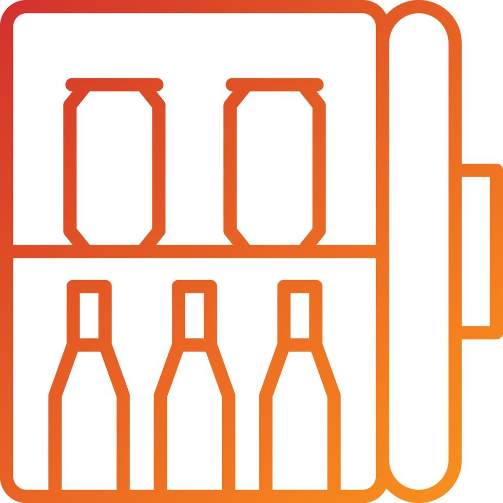 Minibar Icon Style vector