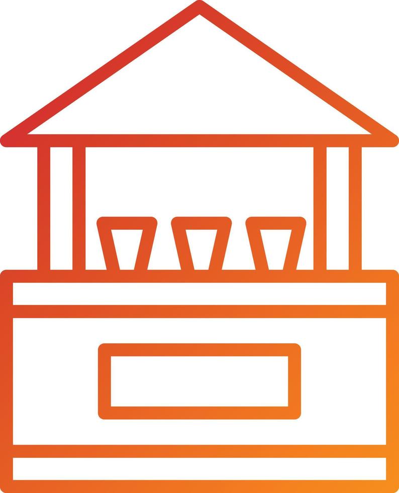 Drinks Stall Icon Style vector