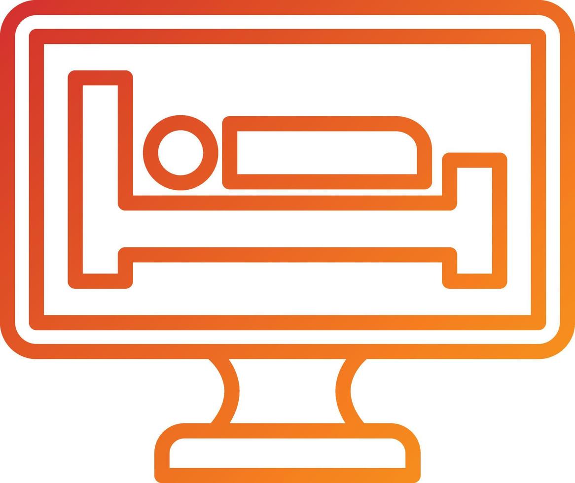 Online Reservation Icon Style vector