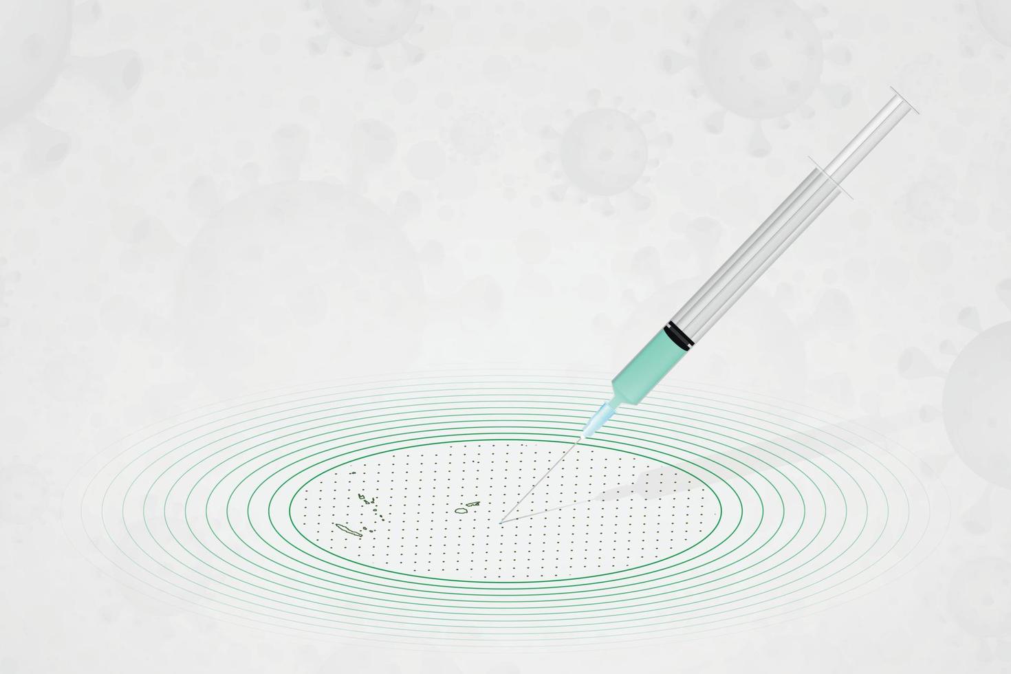 Tonga vaccination concept, vaccine injection in map of Tonga. Vaccine and vaccination against coronavirus, COVID-19. vector