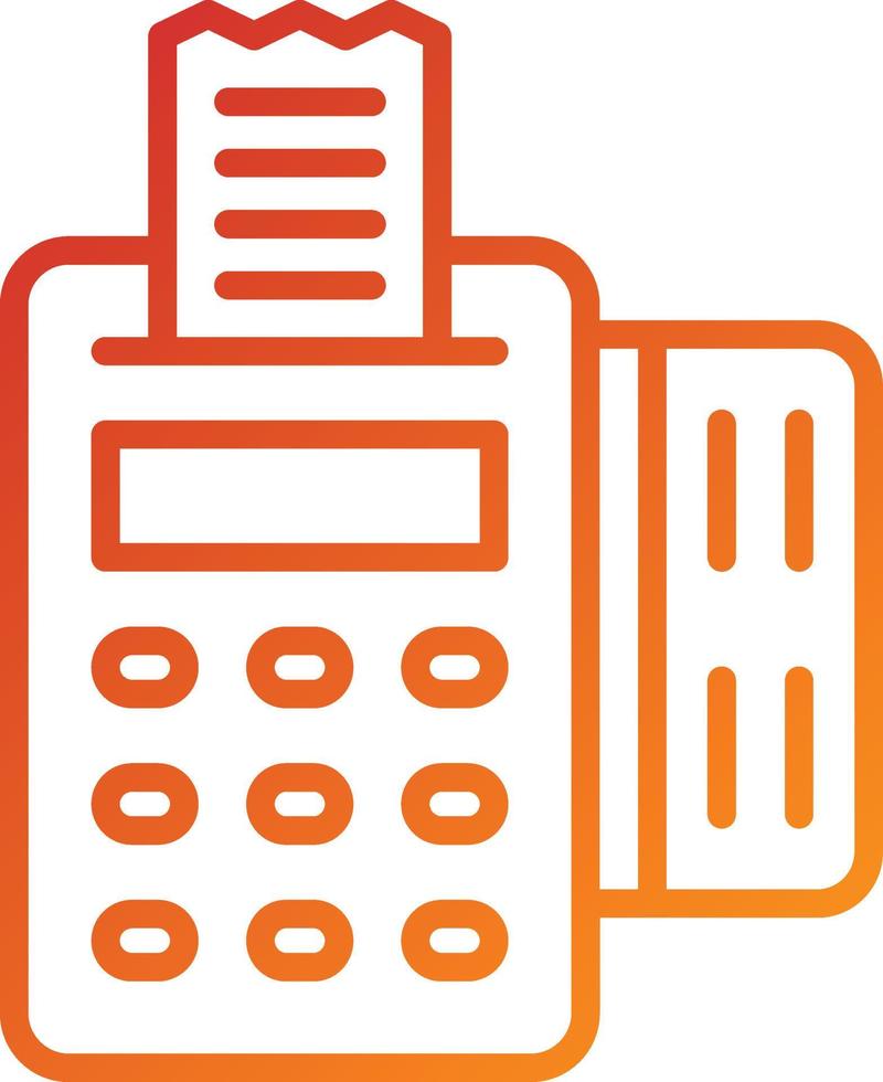 Pos Terminal Icon Style vector