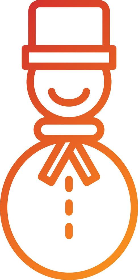 Snowman Icon Style vector