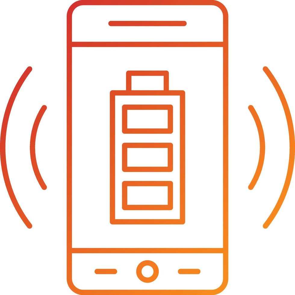 Wireless Charging Icon Style vector