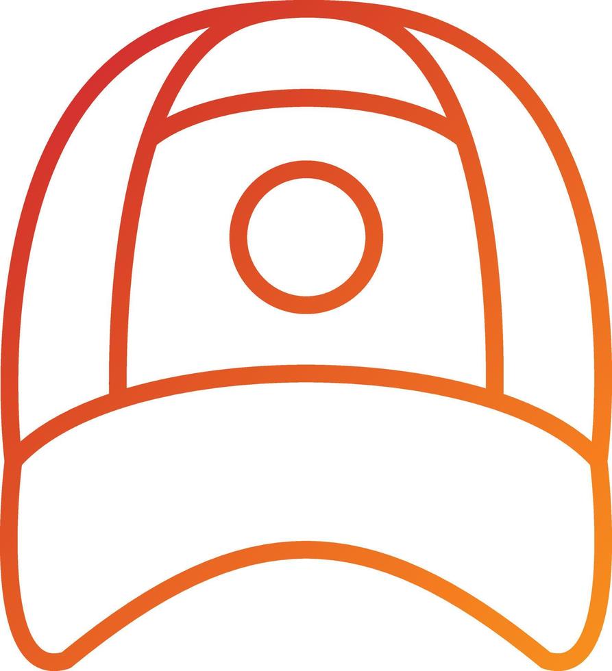 estilo de icono de gorra vector