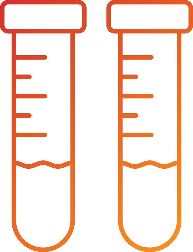 Test Tubes Icon Style vector