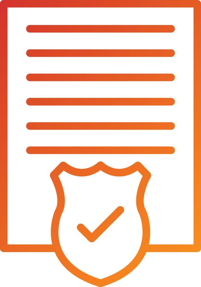 estilo de icono de documento legal vector