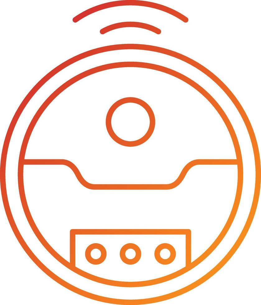 Robotic Vaccum Icon Style vector
