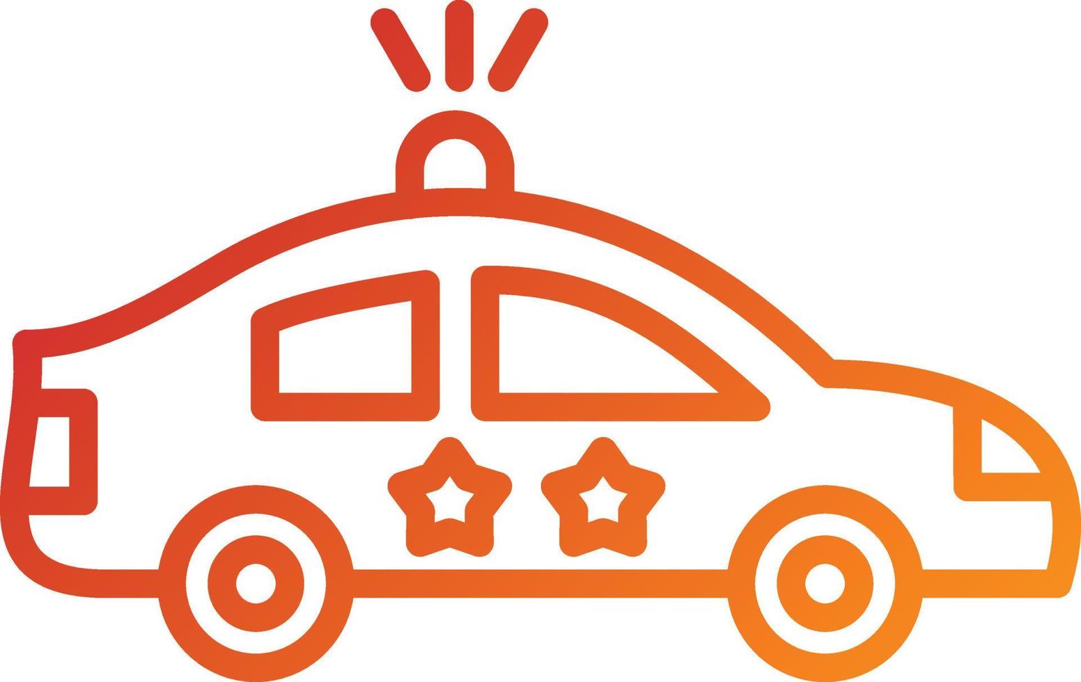 Police Car Icon Style vector