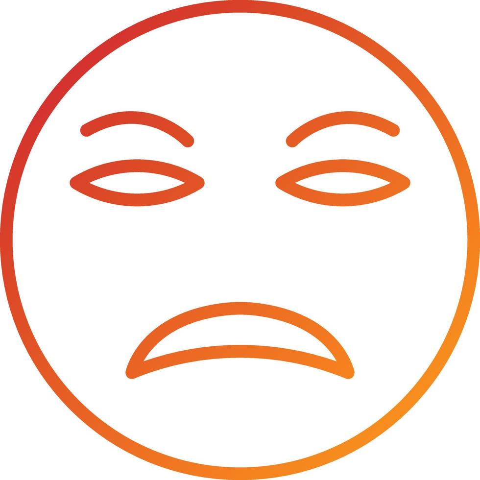 Disappointed Icon Style vector