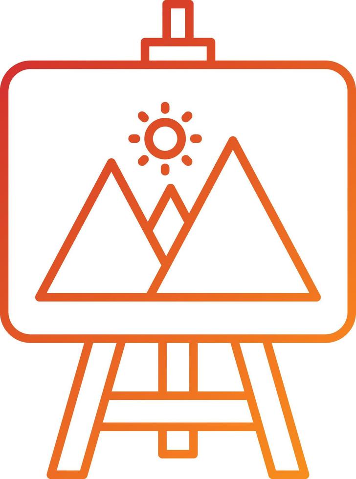Easel Icon Style vector