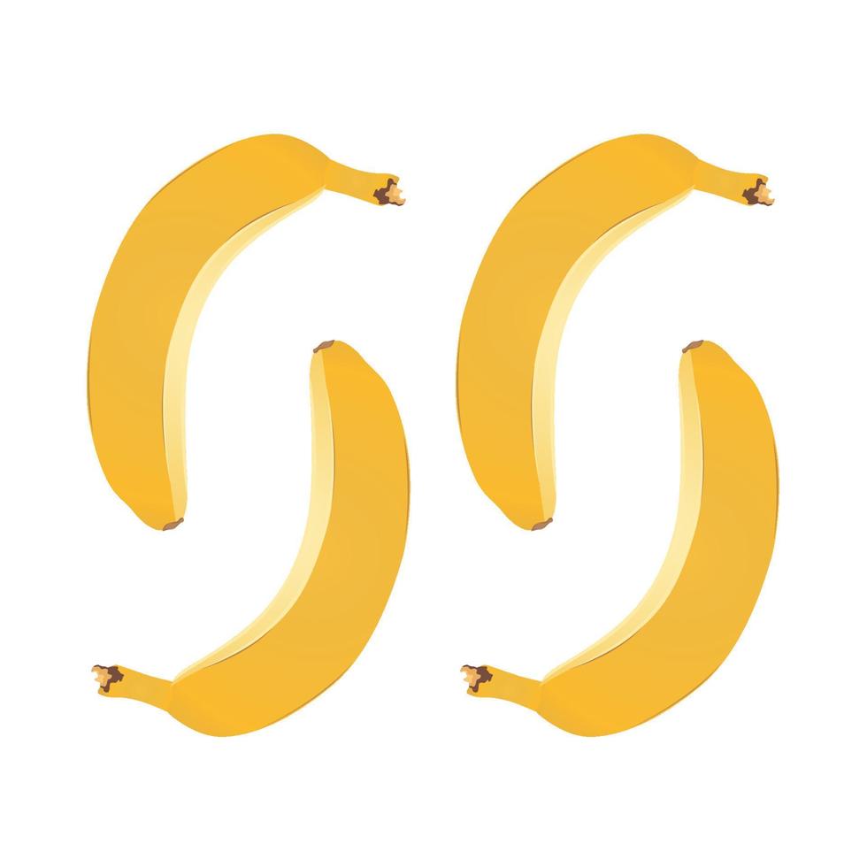 vector illustration of fresh bananas