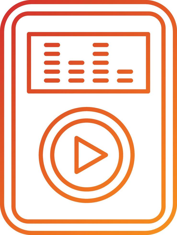 Audio Player Icon Style vector