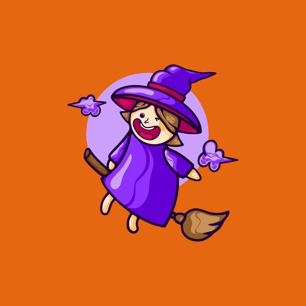 personaje de halloween de brujas para su negocio o mercancía 5730365 Vector  en Vecteezy