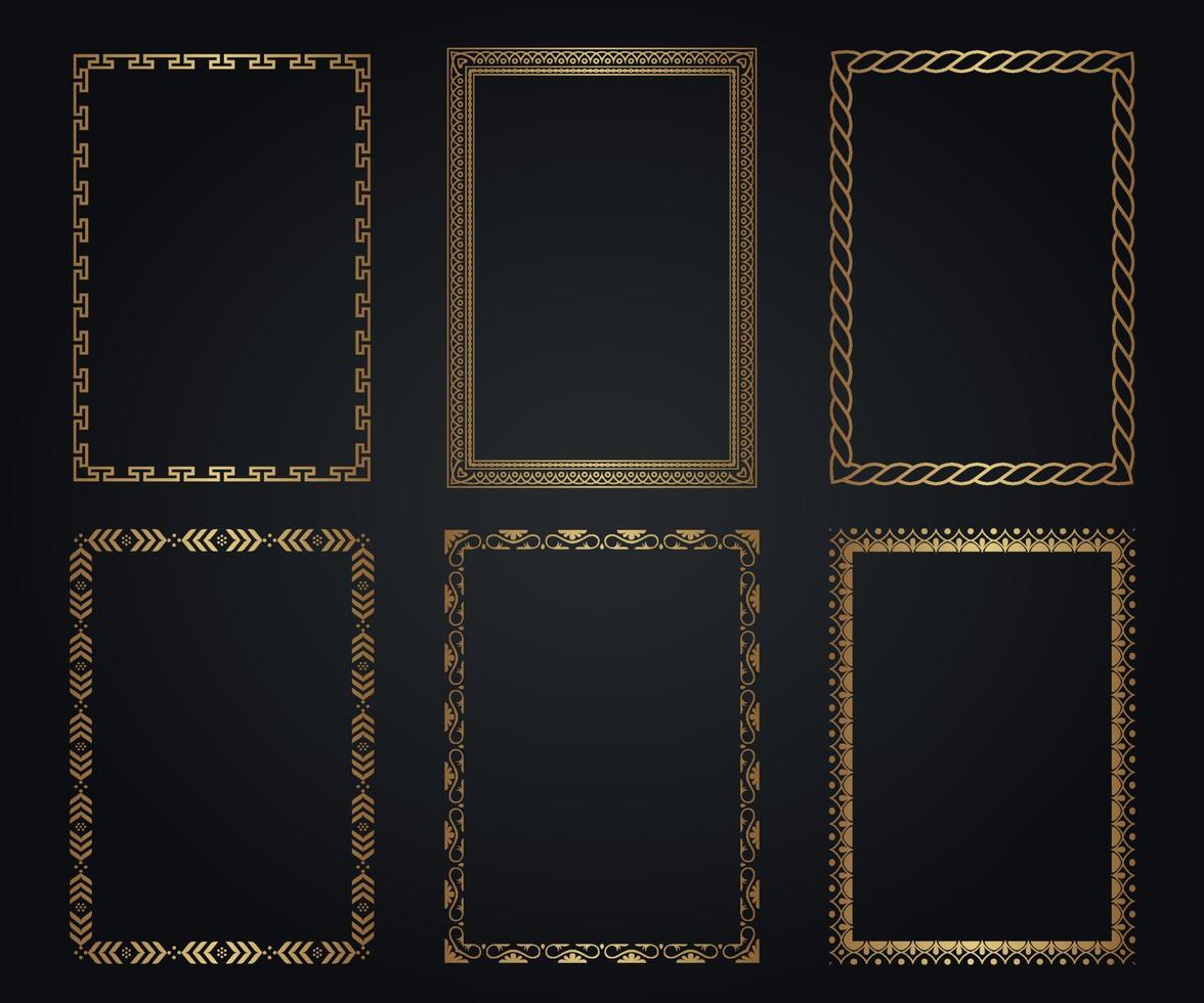 Decorative Frame Minimalist Set vector