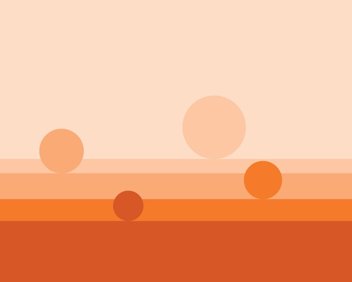 simple orange color palette style wallpaper design vector