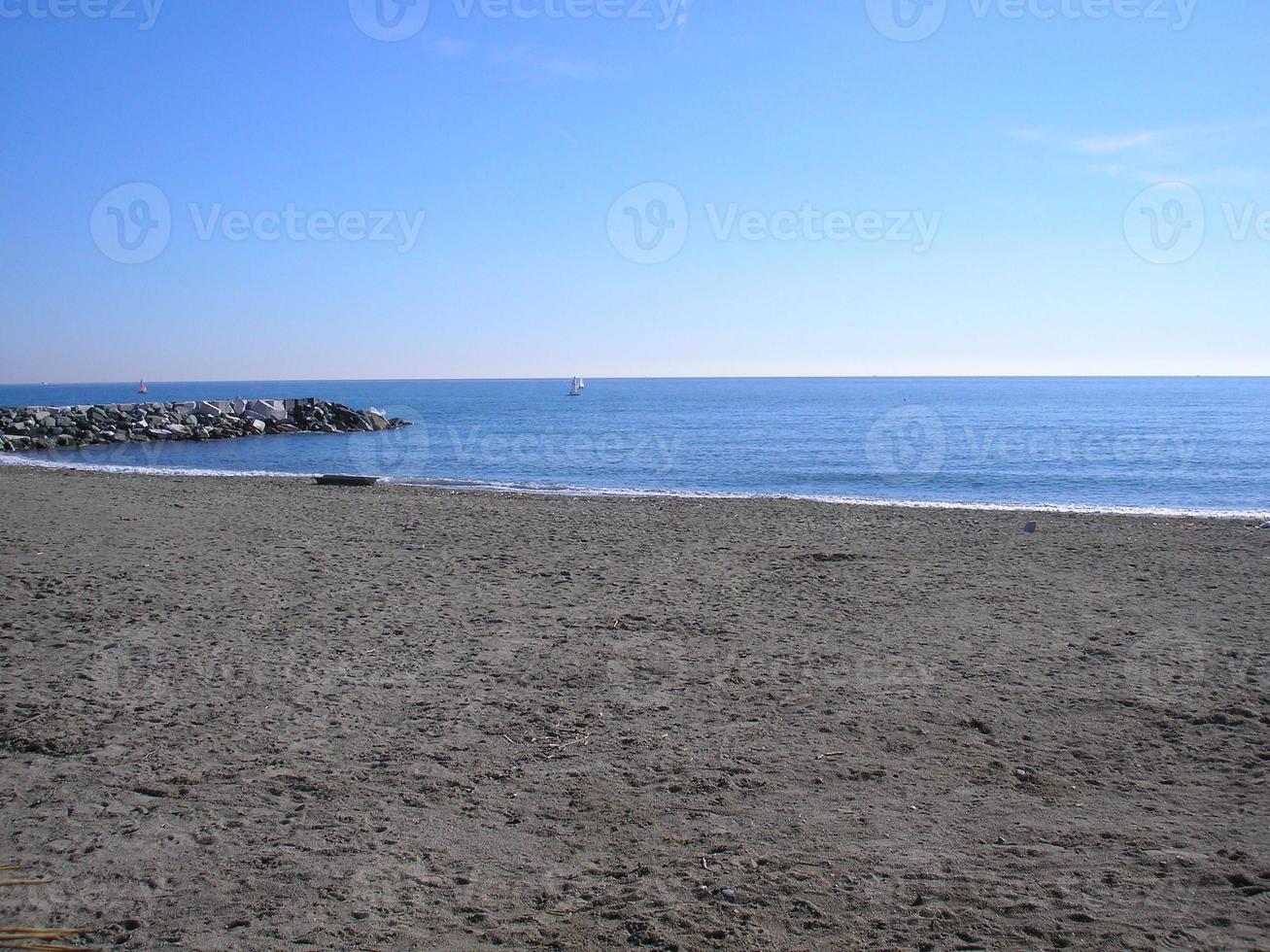 Panoramic view of the sea photo