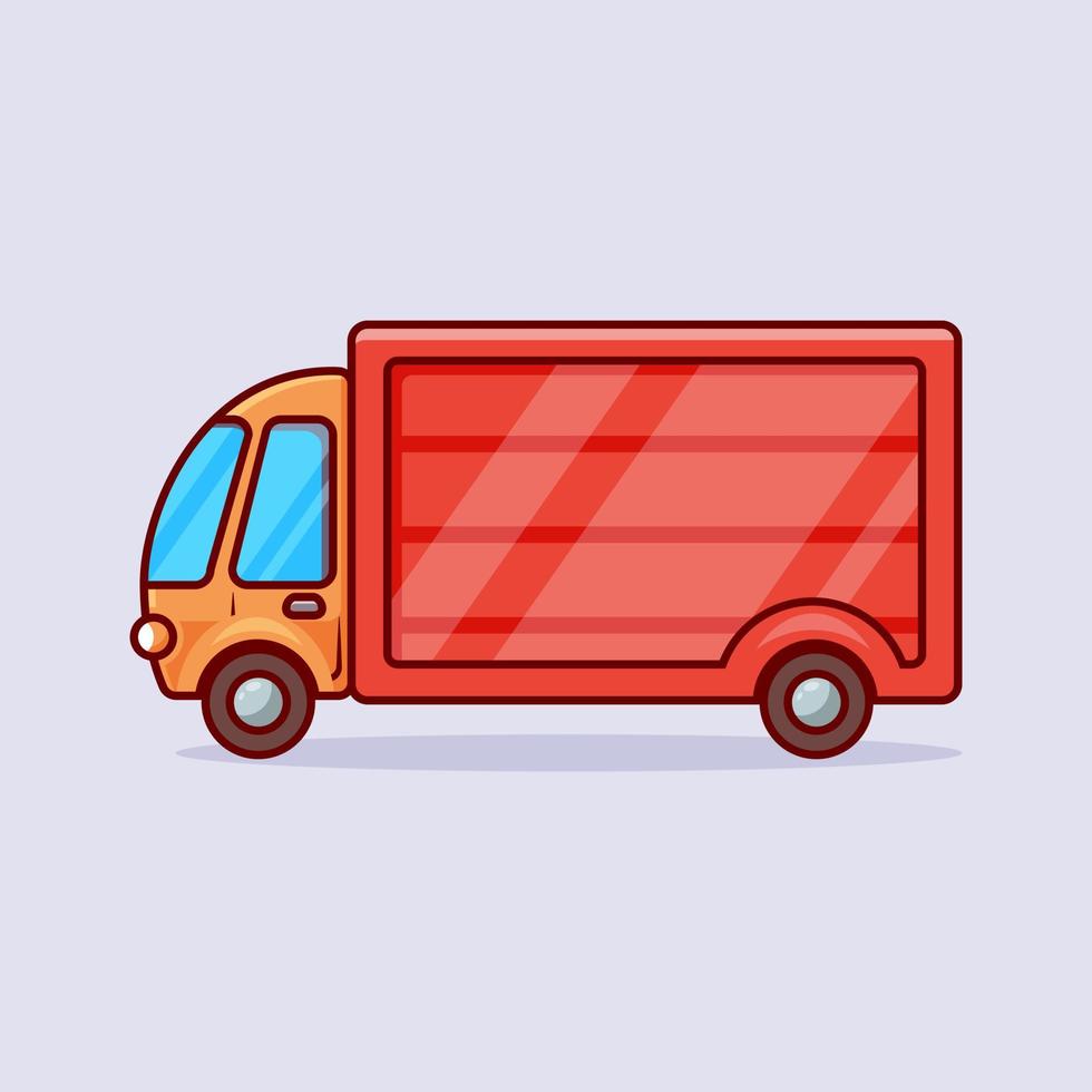 Truck vector icon illustration, transportation truck icon concept isolated vector.