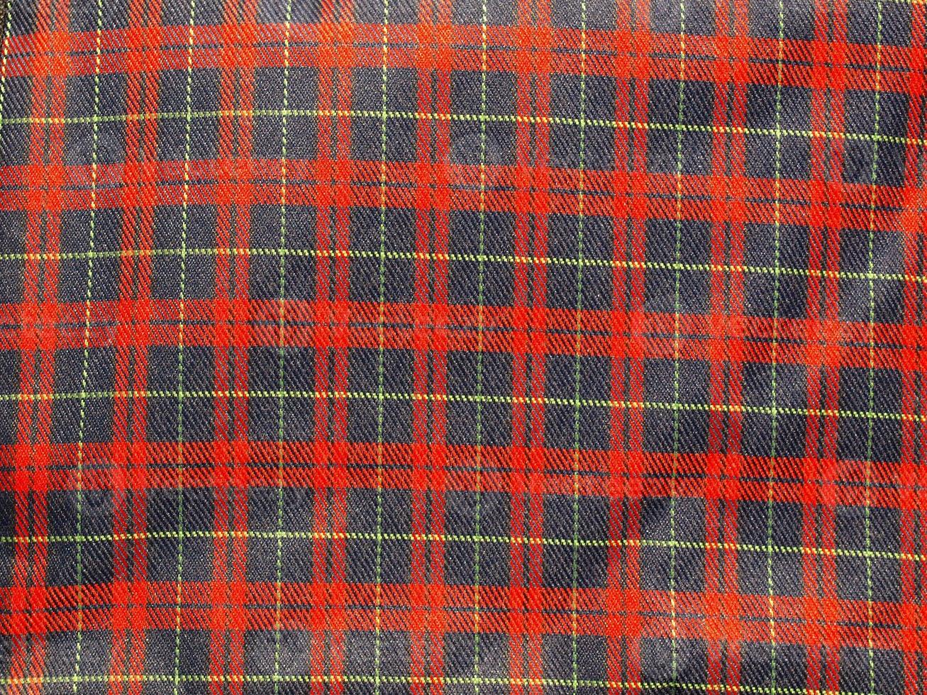 Tartan fabric background photo