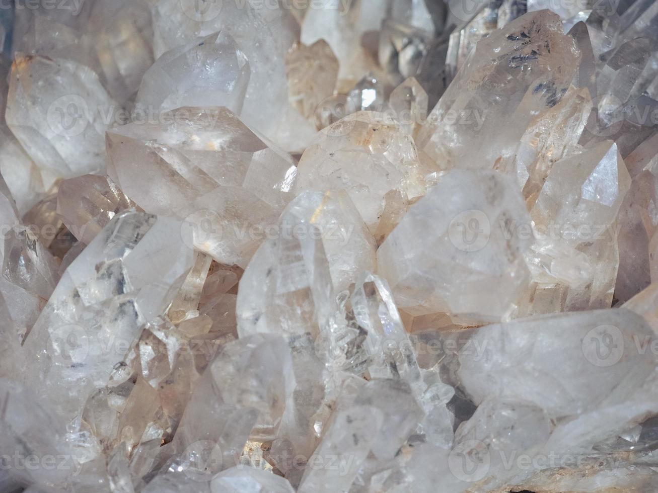 cristales minerales de cuarzo foto