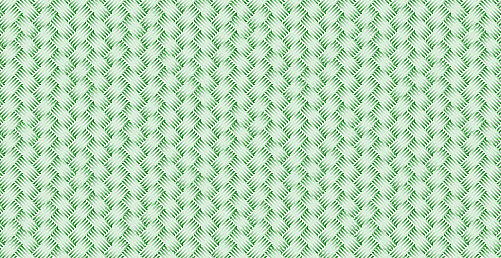 Panoramic green wicker background, repeating elements - Vector