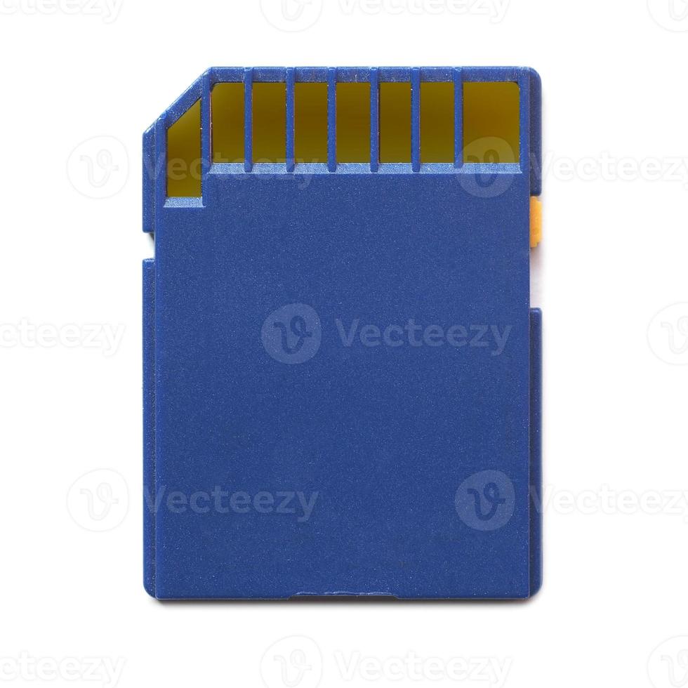 Memory card isolated photo