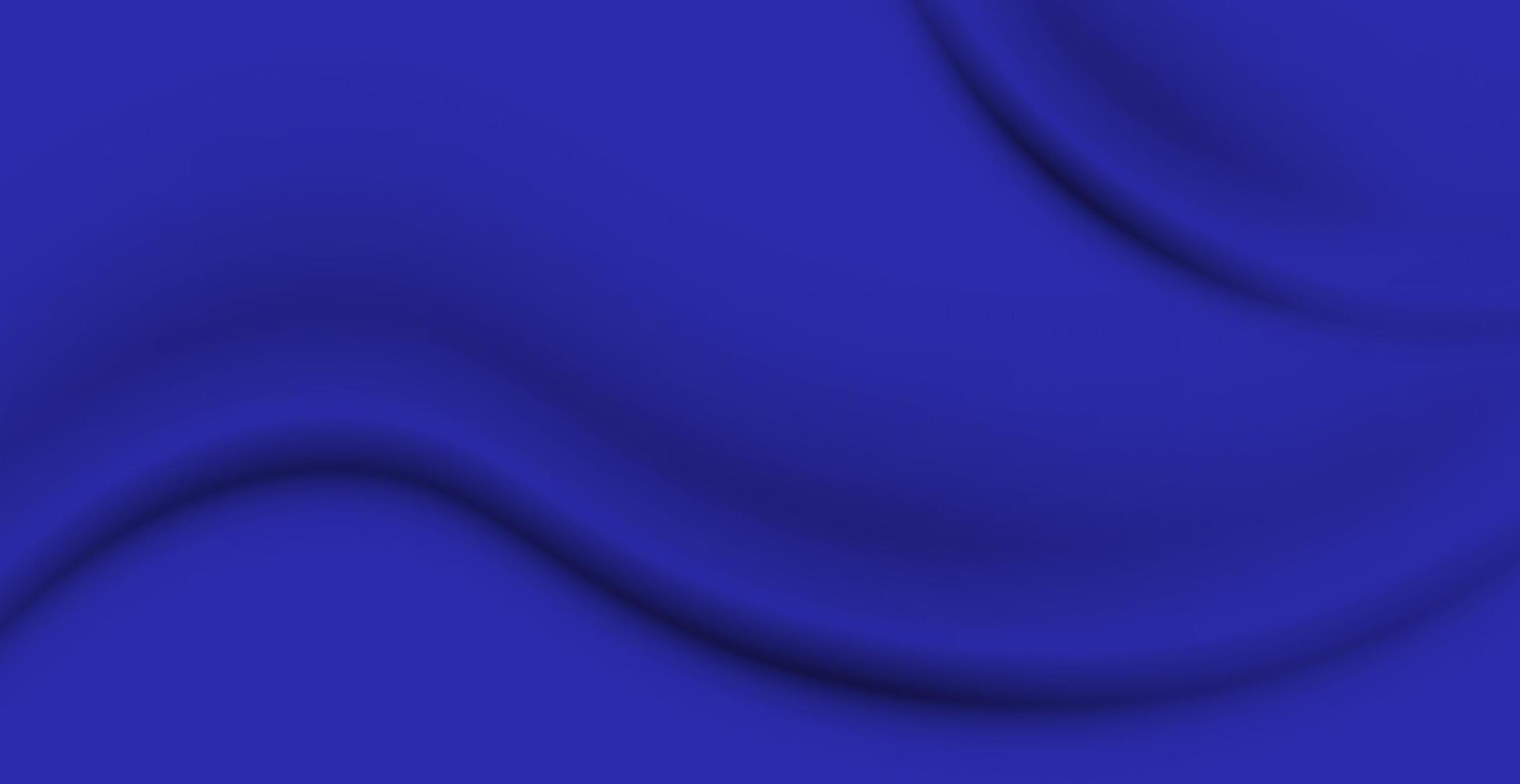 fondo de textura de tela azul arrugada realista, pliegues - vector