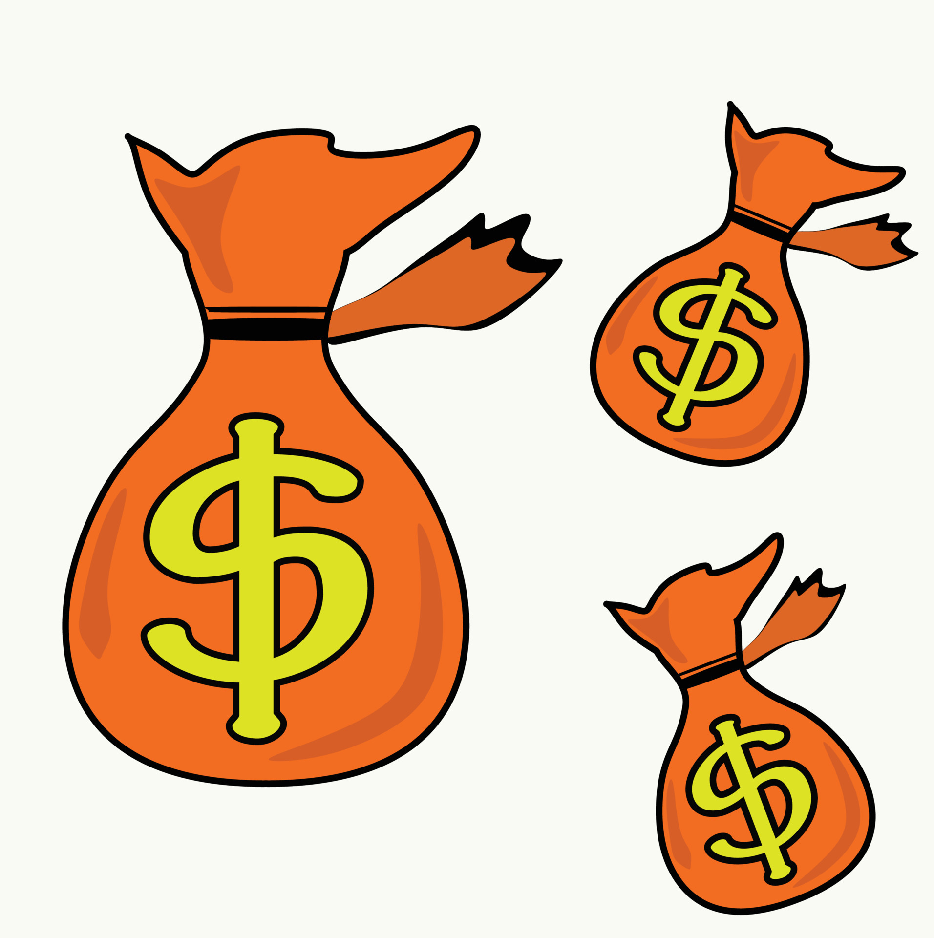 Money bag symbol ilustration vector 5731429 Vector Art at Vecteezy